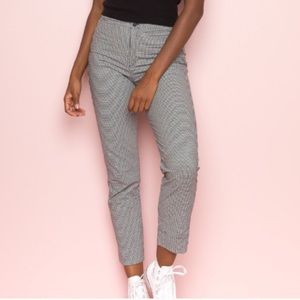 Brandy Melville gingham tilden pant / tildens b&w